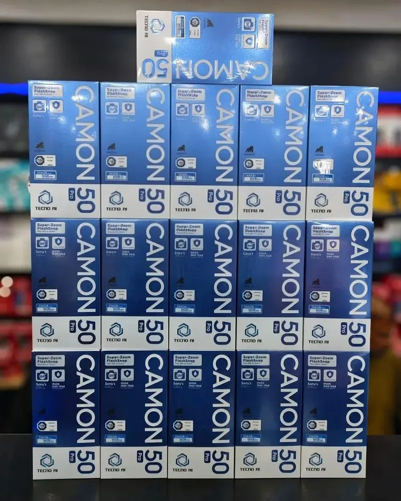 Tecno Camon 50 Box Pack/ Camon 50 Pro / Spark 40 Pro Plus+ / 50 / Go 3