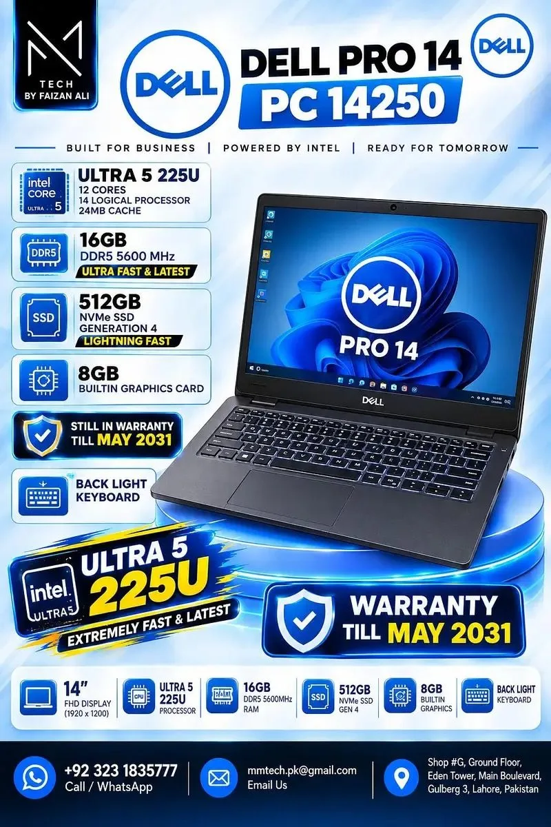 Dell 14 Pro PC14250 Ultra 5 225U Processor 16/512 Latest Laptop — photo 2