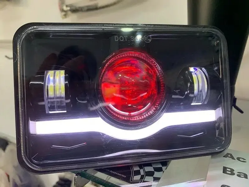EyeBall Jeep Headlight Square 6x4 Sealed Beam 75W Hi-Low 1 Pc — photo 7